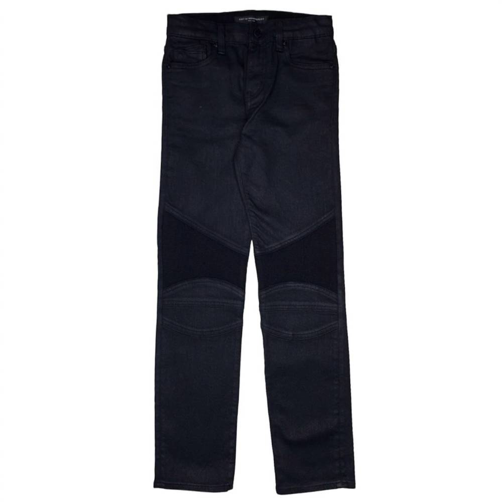 NEW CULT OF INDIVIDUALITY boys' rogue slim moto jean in black